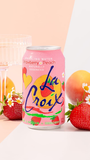 LaCroix Sparkling Water, Strawberry Peach, 12 Fl Oz 2 cases (16 cans)