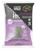 (5 pack) Ocean's Halo, Organic Trayless Seaweed Snack, Thai Sweet Chili, Vegan, Shelf-Stable Nori, 0.14 oz
