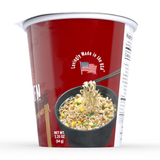 RAMEN EXPRESS Beef Flavor Ramen Cup Noodle, 2.25 Oz Each (Pack Of 12) by Chef Woo | Vegetarian |Halal | Egg-Free and Dairy-Free