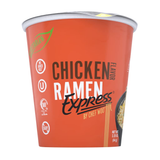RAMEN EXPRESS Chicken Flavor Ramen Cup Noodle, 2.25 Oz Each (Pack Of 2) | Animal-free Ramen Noodles | All Plant-based | Made in U.S. with finest American flour