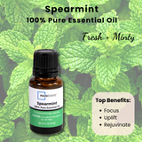 Mainstays Pure Essential Oil, Spearmint, 15 ml, Therapeutic Grade, for Use with Oil Diffusers (Copy)