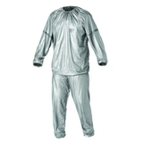 Athletic Works Sauna Suit with Reflective Detailing on Sleeves, X-Large/XX-Large, Silver