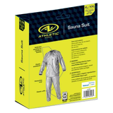 Athletic Works Sauna Suit with Reflective Detailing on Sleeves, X-Large/XX-Large, Silver