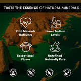 Baja Coastal - Baja Mineral Sea Salt, Natural Grain, 1lb - 16oz. 100% Organic & Unrefined, Rich in Essential Minerals, Low Sodium Salt, Perfect for Cooking, Plating, Hydration, and Grinding, Hand Harvested Crystals from the Sea of Cortez