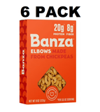 Banza Elbows Pasta Gluten Free High Protein Lower Carb (Pack of 6)