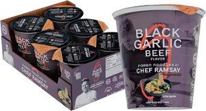 6 Pack Ramen noodles Chef Ramsey Black Garlic Beef Plant Based Chef Woo (pack of 6)