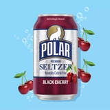 Polar Black Cherry Flavored Seltzer Water Cans - 12 fl oz - 8 pk case 2 Pack 16