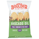 Boulder Canyon Malt Vinegar & Sea Salt Chips 5.25 oz Pack of 3