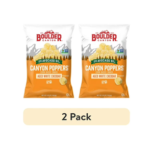 2 Pack Boulder Canyon Poppers White Cheddar Cayenne -- 2 pack