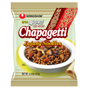 Nongshim Ramen Noodles, Gourmet Instant Ramen, Premium Microwavable Noodle, Chapagetti, 4.5 Ounce (Pack of 8)