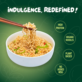 Chef Woo Roasted Chicken Ramen Cup High Protein Noodles (12 Pack), 20g of Animal-free, Bioavailable Protein