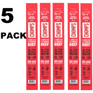 Chomps Original Beef Stick 1.15oz Pack of 5