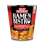 Nissin Cup Noodle Ramen 🍜 Bistro, Korean Gochujang Beef 🥩 3.1 Oz (Pack of 2)