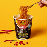 Cup Noodles Stir Fry Noodles in Sauce, Fiery Chicken, (Pack of 6)