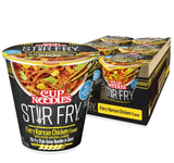 Cup Noodles Stir Fry Noodles in Sauce, Fiery Chicken, (Pack of 6)
