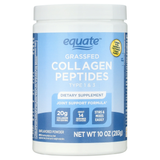 Equate Grass Fed Hydrolyzed Bovin Collagen Peptides Type 1 & 3 Dietary Supplement, Powder Form, Unflavored, 10 oz