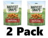 Harvest Snaps Red Lentil Snack Crisps Tomato Basil, 3.0 oz  Plant-based | Baked, never fried | Certified Gluten-Free (2 pack)