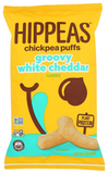 Hippeas Chickpea Puffs, Vegan White Cheddar, 4 Ounce (Pack of 2), 4g Protein, 3g Fiber, Vegan, Gluten-Free, Crunchy, Plant Protein Snacks
