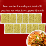 KA-ME Hokkien Stir-Fry Noodles 14.2 oz (Pack of 6), Authentic Asian Ingredients and Flavors, Certified Gluten-Free, Made of Rice, Authentic, No Preservatives or MSG, Instant & Microwaveable, Ideal In A Stir-Fry, Salad Soup or Your Favorite Noodle