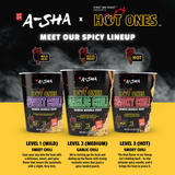 (2 pack) Hot Ones x A-Sha Garlic Chili Ramen Noodle Soup