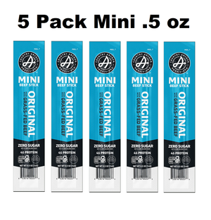 5 Pack Country Archer Jerky Co Original Beef Stick MINI .5 oz Pack of 5