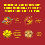 FLYBYJING Original Sichuan Chili Crisp: Premium Chili Oil w/Crunchy Garlic and Shallots - Spicy, Savory, Vegan, Sugar Free Hot Sauce - Good on Noodles, Proteins, Veggies & Everything, 6oz (Pack of 2)