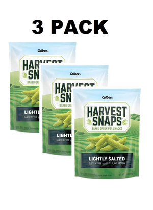 Harvest Snaps Veggie Chips, Lightly Salted Crunchy Snack, Gluten-free, Plant-based Protein, 3 Pack - Healthy, Delicious Treat (3.3 oz each) (Copy)