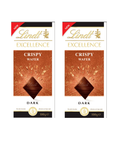 🍫 LINDT EXCELLENCE - 100G - CRISPY WAFER - DARK CHOCOLATE SUPREME PREMIUM NOIR 2 Pack