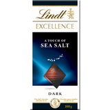 Lindt Excellence Sea Salt Dark Chocolate Bars 3.5 oz Pack of 2