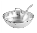 Martha Stewart Castelle 12-Inch Stainless Steel Essential All Purpose Pan w/Lid