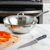 Martha Stewart Castelle 12-Inch Stainless Steel Essential All Purpose Pan w/Lid