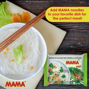MAMA Oriental Style Instant Rice Noodles Vermicelli Clear Soup 9.7 oz 1.94 oz ea 5 Packs Thai Product Hearty Light Soup Delicate Rice Noodles Authentic Flavors