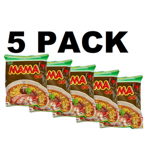 Mama Ramen Oriental Style Instant Noodles Artificial Pa-Lo Duck Flavor, 1.94 oz, 5 pack