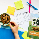 Harvest Snaps Veggie Chips | Caesar | 3.3 oz Bag Crunchy Snack, Gluten-free, Plant-based Protein, 6 Pack - Healthy, Delicious Treat