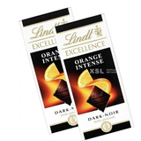(2 Pack) Lindt Excellence Orange Dark Chocolate Candy Bar, 3.5 oz. Bar