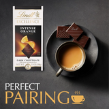(2 Pack) Lindt Excellence Orange Dark Chocolate Candy Bar, 3.5 oz. Bar
