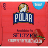 Polar Strawberry Watermelon Flavored Seltzer Water Cans - 12 fl oz - 8 pk case 2 Pack 16
