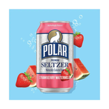 Polar Strawberry Watermelon Flavored Seltzer Water Cans - 12 fl oz - 8 pk case 2 Pack 16