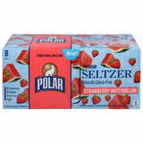 Polar Strawberry Watermelon Flavored Seltzer Water Cans - 12 fl oz - 8 pk case 2 Pack 16