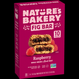 Nature's Bakery Raspberry Fig Bars 10 Twin Packs 2 oz Each Non-GMO Vegan Kosher Whole Grains Real Fruit Soft Baked Snack