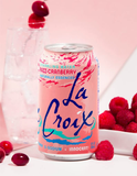 LaCroix Sparkling Water, Razz-Cranberry, 12 Fl Oz (pack of 8) 2 cases (16 cans)