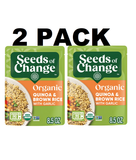 Seeds of Change Organic Quinoa & Brown Rice with Garlic 8.5 Ounces (Pack of 2)