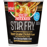 (6 pack) Nissin Foods Cup Noodles Stir Fry Ramen Noodles, Honey Sesame Chicken Flavor, 3.0 oz Cup, Shelf-Stable