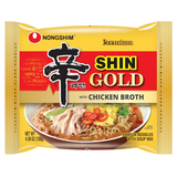 Nongshim Gold Ramen Noodles, Gourmet Chicken Instant Ramen,  Microwavable Noodle Soup, 4.58 Ounce (5 Pack)