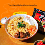 Nongshim Ramen Noodles, Gourmet Instant Ramen, Premium Microwavable Noodle Soup, Shin Black, 4.58 Ounce (5 Pack)