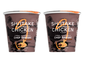 2 Pack Shiitake Mushroom Chicken Ramen Noodles by Chef Ramsay, Chef Woo High Protein