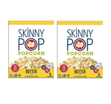 SkinnyPop Gluten-Free Butter Microwave Popcorn Snack Multipack, 2.8 oz (6 Count) 2 pack 16 bags total