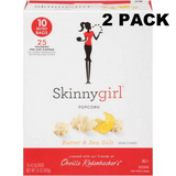 Skinnygirl Butter & Sea Salt Microwave Popcorn (Pack of 2)