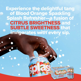 Splash Blood Orange Sparkling Water 12 fl oz 8-Pack Cans Zero Calorie Drink✅ ✅ ✅