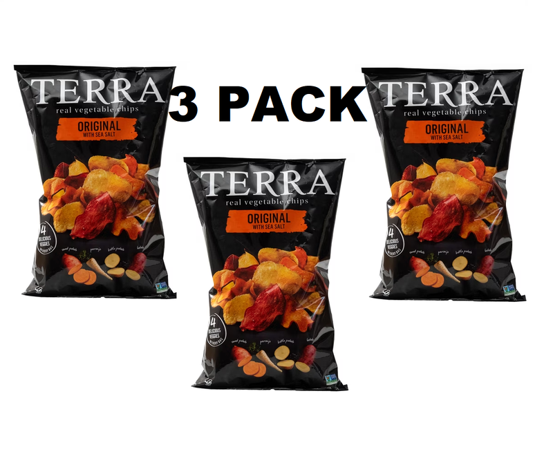 Terra Original Vegetable Chips With Sea Salt, 5 Oz (Pack Of 3)